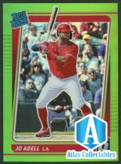 JO ADELL ROOKIE PRIZM 2021 PANINI DONRUSS OPTIC GREEN PRIZM ANGELES #33
